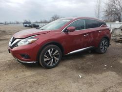 Salvage cars for sale at London, ON auction: 2015 Nissan Murano S