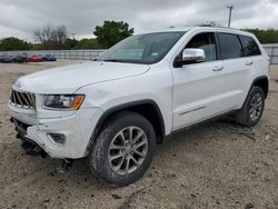 Salvage cars for sale at San Antonio, TX auction: 2015 Jeep Grand Cherokee Limited