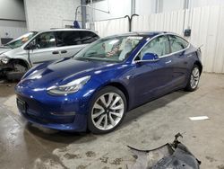 Tesla Model 3 Vehiculos salvage en venta: 2018 Tesla Model 3