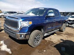 Salvage cars for sale at Brighton, CO auction: 2014 Toyota Tundra Double Cab Limited