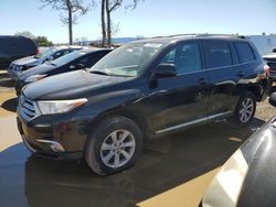 Salvage cars for sale at San Martin, CA auction: 2013 Toyota Highlander Base