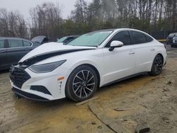 Salvage cars for sale at Waldorf, MD auction: 2021 Hyundai Sonata Limited