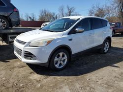 Salvage cars for sale from Copart Baltimore, MD: 2016 Ford Escape SE