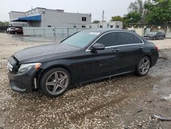 Mercedes-Benz C300 salvage cars for sale: 2018 Mercedes-Benz C300