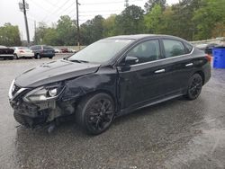 Salvage cars for sale at Savannah, GA auction: 2017 Nissan Sentra SR Turbo