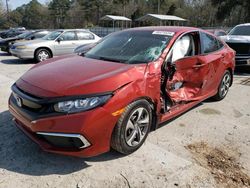 Salvage cars for sale at Gaston, SC auction: 2019 Honda Civic LX