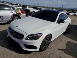 Salvage cars for sale from Copart Tucson, AZ: 2017 Mercedes-Benz C 43 4matic AMG