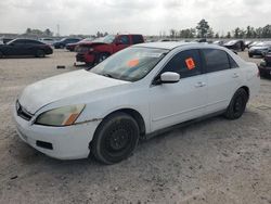 Salvage cars for sale at Houston, TX auction: 2006 Honda Accord LX