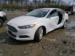 Salvage cars for sale at Waldorf, MD auction: 2015 Ford Fusion SE