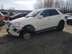 Salvage cars for sale from Copart Arlington, WA: 2010 Mercedes-Benz ML 550 4matic