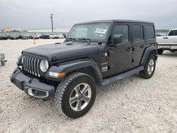 Salvage cars for sale from Copart New Braunfels, TX: 2018 Jeep Wrangler Unlimited Sahara