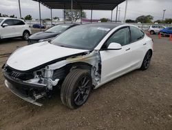 Salvage cars for sale from Copart San Diego, CA: 2021 Tesla Model 3