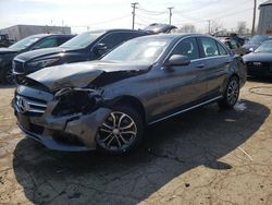 Salvage cars for sale from Copart Chicago Heights, IL: 2017 Mercedes-Benz C 300 4matic