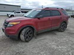 Salvage cars for sale at Leroy, NY auction: 2015 Ford Explorer Sport