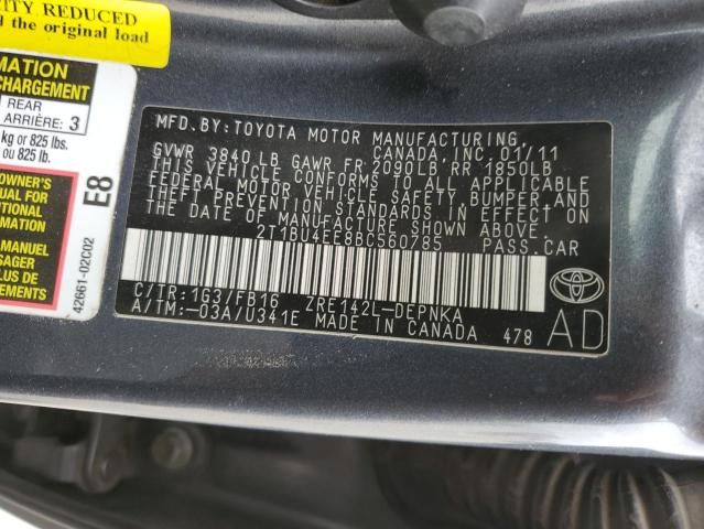 2011 Toyota Corolla Base