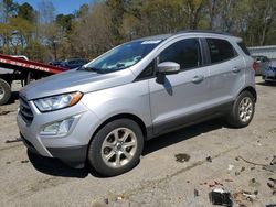 Salvage cars for sale at Austell, GA auction: 2019 Ford Ecosport SE