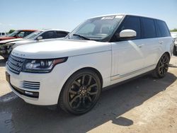 Salvage cars for sale at San Antonio, TX auction: 2016 Land Rover Range Rover HSE