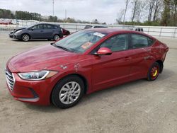 Salvage cars for sale from Copart Dunn, NC: 2017 Hyundai Elantra SE