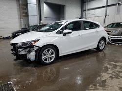 Salvage cars for sale at Ham Lake, MN auction: 2017 Chevrolet Cruze LT