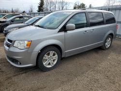 Salvage cars for sale from Copart Bowmanville, ON: 2019 Dodge Grand Caravan Crew