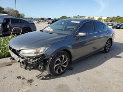 Salvage cars for sale from Copart Orlando, FL: 2015 Honda Accord EX