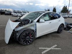 Salvage cars for sale at Rancho Cucamonga, CA auction: 2021 Tesla Model Y
