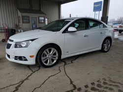 Salvage cars for sale at Fort Wayne, IN auction: 2013 Chevrolet Cruze LTZ