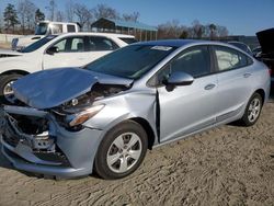 Salvage cars for sale at Spartanburg, SC auction: 2018 Chevrolet Cruze LS