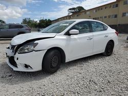 Salvage cars for sale from Copart Opa Locka, FL: 2018 Nissan Sentra S