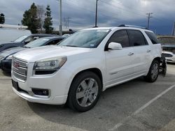 Salvage cars for sale at Rancho Cucamonga, CA auction: 2016 GMC Acadia Denali