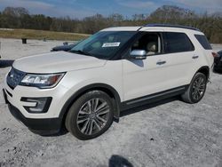 Vehiculos salvage en venta de Copart Cartersville, GA: 2017 Ford Explorer Platinum