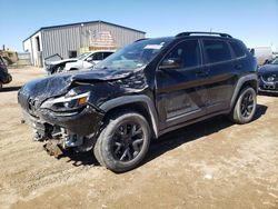 Salvage cars for sale at Amarillo, TX auction: 2019 Jeep Cherokee Latitude