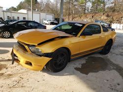 Ford salvage cars for sale: 2012 Ford Mustang