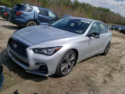 Salvage cars for sale from Copart Seaford, DE: 2018 Infiniti Q50 Luxe