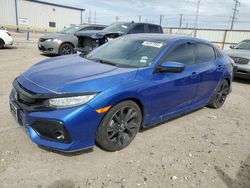 Salvage cars for sale from Copart Haslet, TX: 2018 Honda Civic Sport Touring