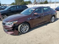 Salvage cars for sale from Copart Finksburg, MD: 2016 KIA Optima LX