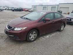 Salvage cars for sale from Copart Kansas City, KS: 2015 Honda Civic LX