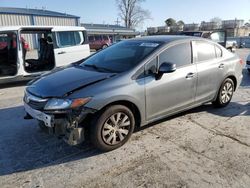 Salvage cars for sale at Tulsa, OK auction: 2012 Honda Civic LX
