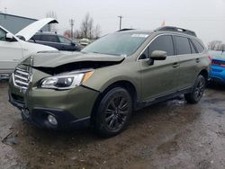 Salvage cars for sale from Copart Portland, OR: 2017 Subaru Outback 2.5I Premium