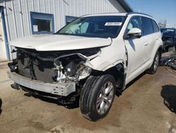 Salvage cars for sale at Pekin, IL auction: 2014 Toyota Highlander XLE