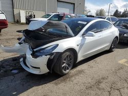 Salvage cars for sale from Copart Woodburn, OR: 2020 Tesla Model 3