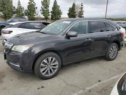 Salvage cars for sale from Copart Rancho Cucamonga, CA: 2015 Acura MDX Technology