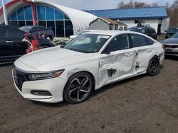 Salvage cars for sale at East Granby, CT auction: 2018 Honda Accord Sport