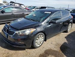 Salvage cars for sale from Copart Tucson, AZ: 2015 KIA Forte EX