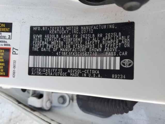 2012 Toyota Camry Base