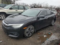 Salvage cars for sale from Copart Baltimore, MD: 2017 Honda Civic Touring