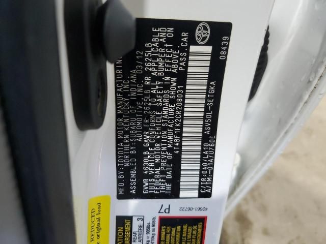 2012 Toyota Camry Base