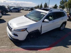 Salvage cars for sale from Copart Rancho Cucamonga, CA: 2014 Jeep Cherokee Limited