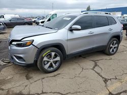 Salvage cars for sale at Woodhaven, MI auction: 2019 Jeep Cherokee Limited