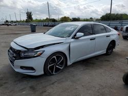 Salvage cars for sale at Miami, FL auction: 2019 Honda Accord Sport